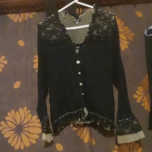 1990s WhimsiGrunge OOAK -HANDMADE ARTPOP LUXURY cardigan - Picture 7 of 16